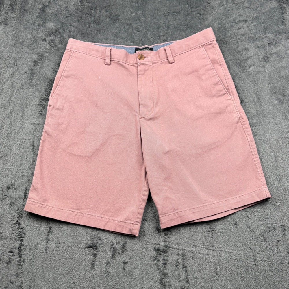 Banana Republic Aiden Shorts Mens 33 Pink Slim Fit Chino Stretch Excellent